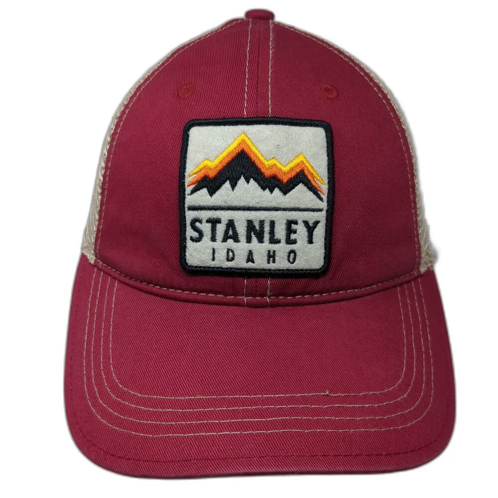 Gear For Sports Stanley Idaho Trucker Hat Red One Size Mesh Snapback Cap